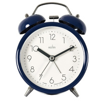 Aksel - Midnight Blue Double Bell Alarm Clock By ACCTIM