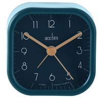 Zak 2 - Midnight Blue Metal Case Alarm Clock By ACCTIM