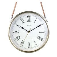 Geddington - Brushed Metal Rope Wall Clock 28cm By ACCTIM