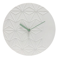 30cm Chloe White Geometric Wall Clock By ACCTIM image