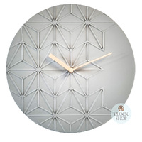 30cm Chloe Grey Geometric Wall Clock By ACCTIM image