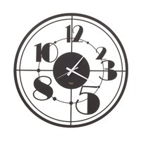 Black Teo Modern Wall Clock 50cm By ARTI E MESTIERI