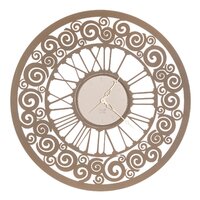 70cm Bronze Rococo Modern Wall Clock By ARTI E MESTIERI image