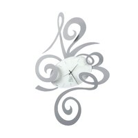 Aluminum Grey Robin Modern Wall Clock 34cm By Arti Mestier