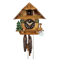 House with Water Trough 1 Day Mechanical Chalet Cuckoo Clock 16cm By ENGSTLER image