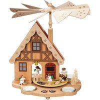 29cm Bakery House With Angels Christmas Pyramid By Richard Glässer image