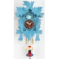 Carved Blue Battery Birds On The Side Kuckulino By TRENKLE