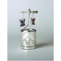 Angel Glass Candle Carousel