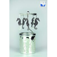 Seahorse Glass Candle Carousel