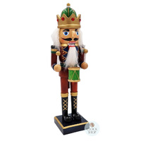 23cm Brown & Green Drummer Nutcracker image