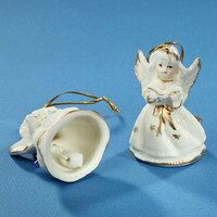 White Angel With Bell 7cm