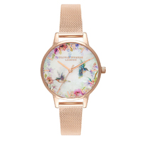 Painterly Prints Rose Gold Mesh New