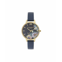 Enchanted Garden Midnight Sunray Navy & Gold