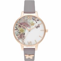 Enchanted Garden Grey Lilac & Rose Gold