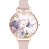 Painterly Prints Rose Gold Case Dusty Pink Strap