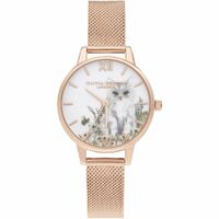 Illustrated Cat & Rose Gold