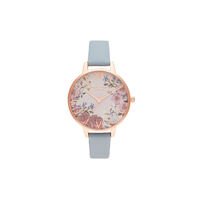 British Bloom Chalk Blue & Rose Gold