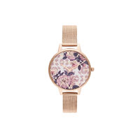 Wildflower Pale Rose Gold Mesh