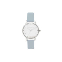The Wishing Watch Vegan Chalk Blue & Silver