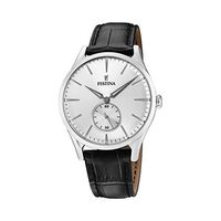 Classic Black Leather Black/Silver - Festina - F16979/1