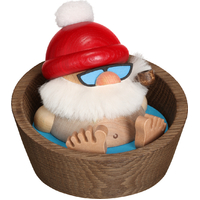 Santa In Swimming Pool Smoker 10cm