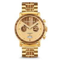 Watch - OG - Alterra Chrono - Zebra Brushed Gold