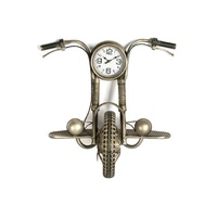 Bronze Industrial Davids Motor Bike Wall Clock