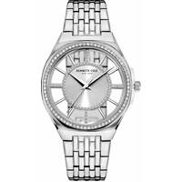 Silver and Diamanté Watch with Bracelet Band BY KENNETH COLE image