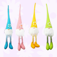 58.5cm Gnome With Daisy Flower Hat- Assorted Colours