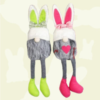 31cm Bunny Gnome With Bow - Assorted Colours image