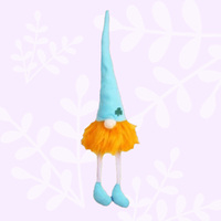 Seamus O'Connell | 45cm Irish Gnome With Orange Beard & Blue Clover Hat