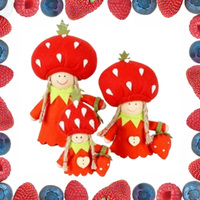 Strawberry Gnome Family - Female (Set Of 3) image