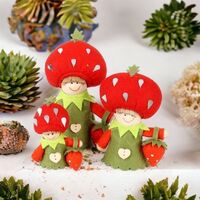 Strawberry Gnome Family - Male (Set Of 3) image