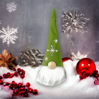 21cm Gnome With Green Snowflake Hat image