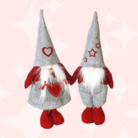 55cm Grey & Red Gnome - Boy Or Girl image