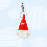 Pluto- The Cosmos Crew | 9cm Gnome Key Chain With Star On Hat - White Shirt