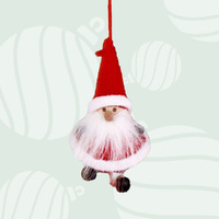160cm Santa Gnome Hanging Ornament With Red Hat