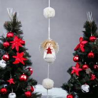 160cm Angel Hanging Ornament With Red Star image