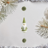 160cm Christmas Gnome Hanging Ornament - Green image
