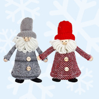 Pippin & Pop WinterPuff | 13cm Christmas Gnome With Winter Coat- Assorted Colours