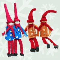 Dorian & Clara Cloverheart | 35.5cm Christmas Gnome Couple | Assorted Colours