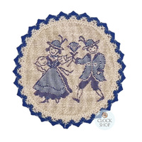 Blue Dancers Round Placemat By Schatz (20cm)