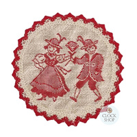 Dancers Red Round Place Mat 20 By Schatz