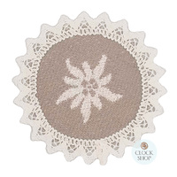 Light Edelweiss Round Coaster By Schatz (14cm) image