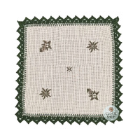 Green Edelweiss Square Placemat By Schatz (25cm) image