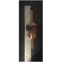 Cuckoo Clock Mechanical Pendulum Chalet Style Large Bob in Dark Walnut Colour - Rod Length 170mm image