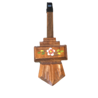 Cuckoo Clock Mechanical Pendulum Chalet Style Hand Painted in Cherry Colour - Rod Length 180mm image