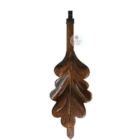 Walnut Oak Leaf Mechanical Cuckoo Clock Pendulum- Large (180mm)