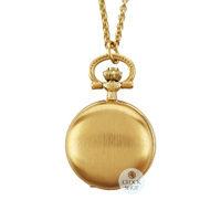 23mm Gold Womens Pendant Watch With Brushed Finish By CLASSIQUE (Roman) image