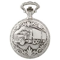 Pocket Watch - Classique - Antique Silver Truck